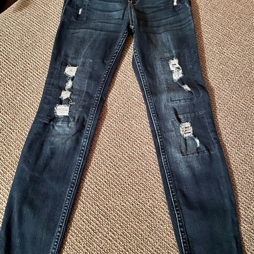 Abercrombie kids pull on jean leggings size 9/10